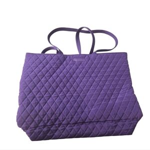 🔥 GORGEOUS Vera Bradley Quilted Tote - Elderberry Purple! (EUC)